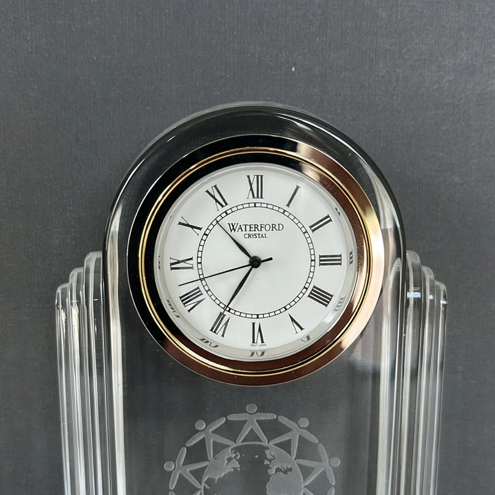 Waterford Crystal Time Piece Art Deco Clock
